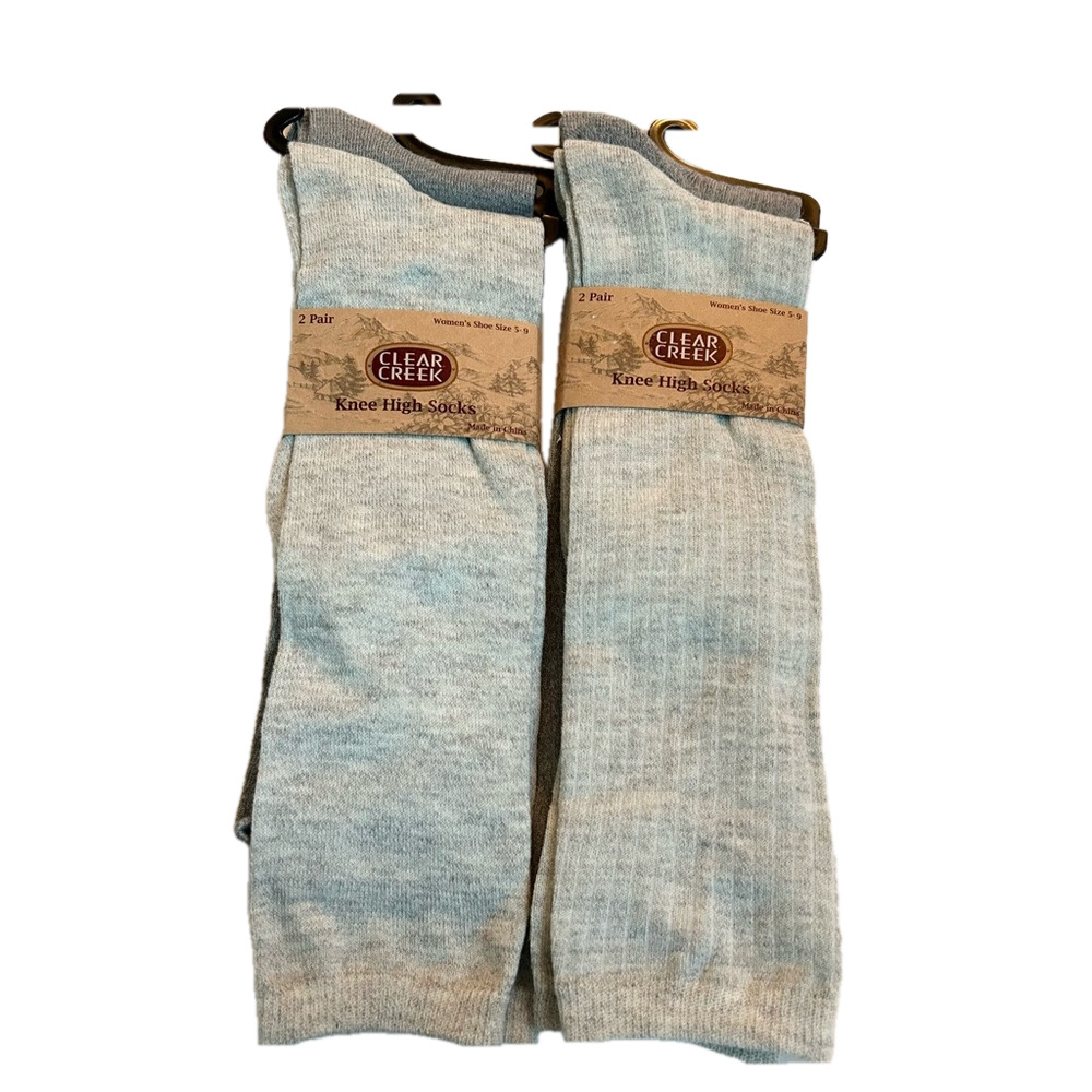 Clear Creek Woman’s Knee High Socks 4 Pairs Size 9 - 11 NWT